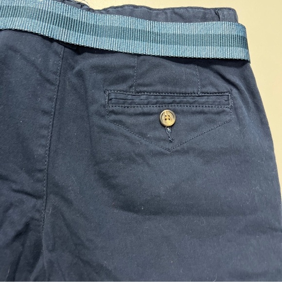 Tommy Hilfiger Boy's Size 12 Navy Blue Belted Chino Shorts - Picture 3 of 7